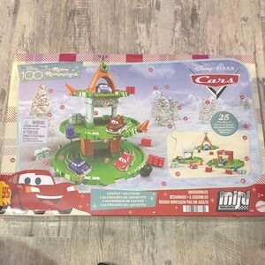 Disney Cars Advent Calendar with Green and Red